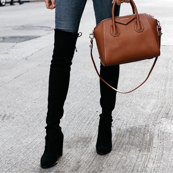 Stuart Weitzman Highland Black Suede Boots. Women’s Size 8 - Picture 7 of 14